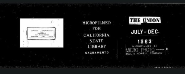 Microfilm Start Signs