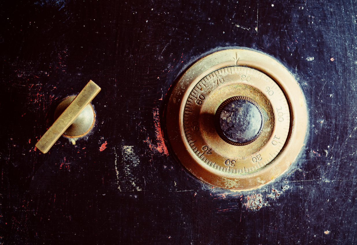 Combination Locked Storage Vault Combination locked storage vault