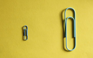 Big and small paperclips