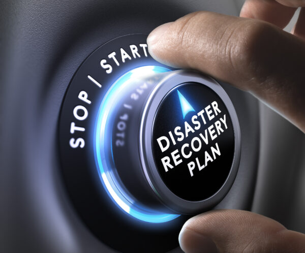 Dial that reads disaster recovery plan